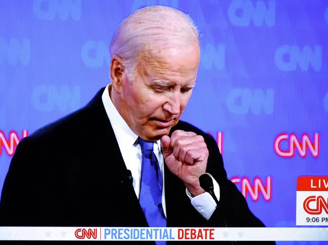 Joe Biden debates Donald Trump